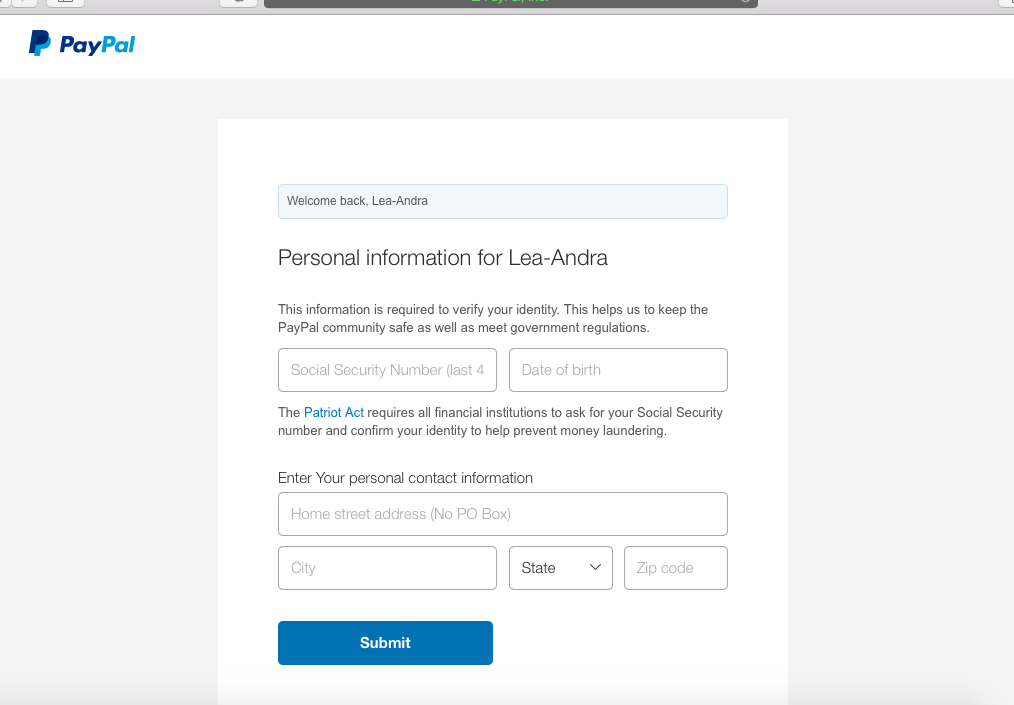 Why Does PayPal Need My SSN? [Social Security Number] - GlobalBanks