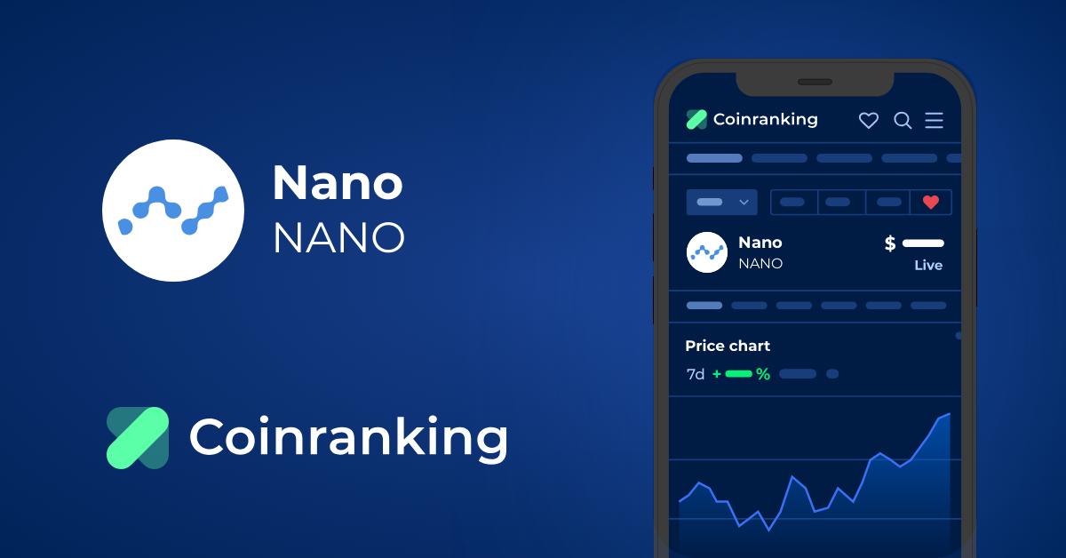 Nano (XNO) live coin price, charts, markets & liquidity