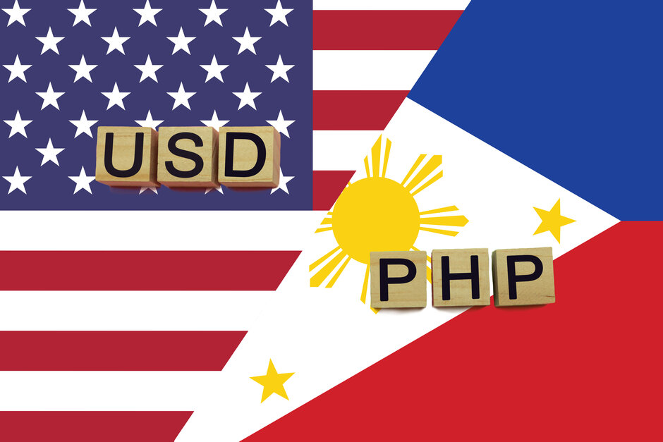 US Dollar to Philippine Peso Spot Exchange Rates for 