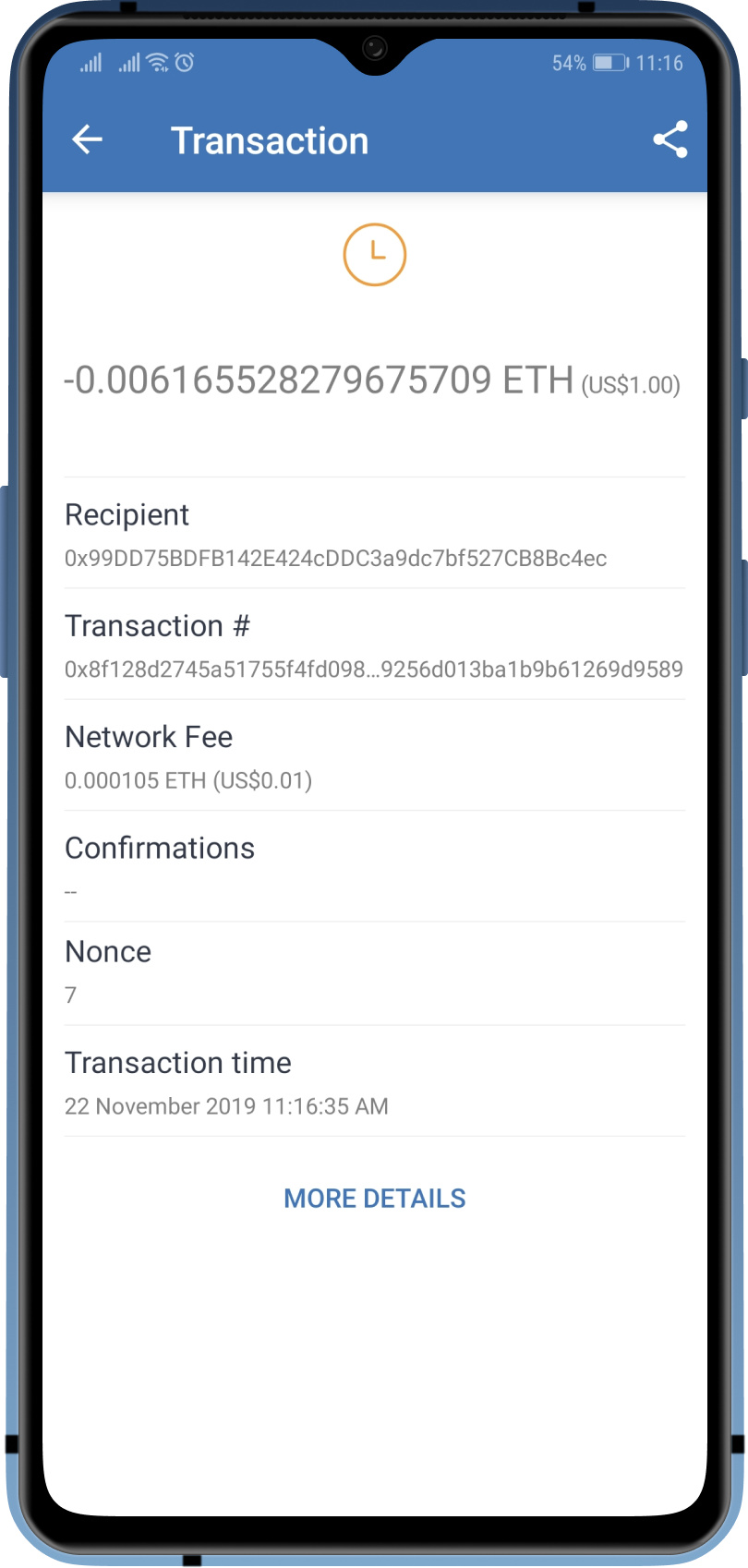 Transaction stuck at pending - English - Trust Wallet