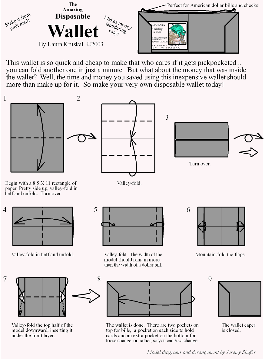 How to Fold an Easy Origami Wallet