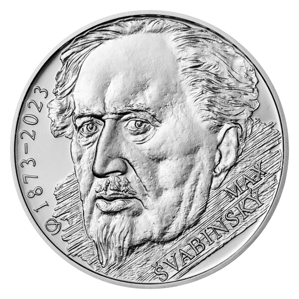 Silver coin Kč Max Švabinský stand | Czech Mint