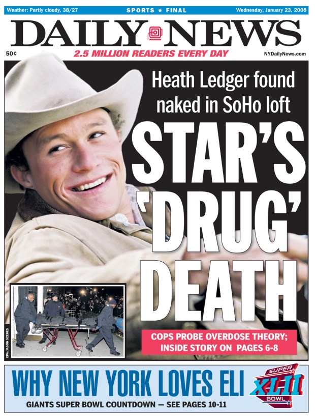 Heath Ledger’s death: New details revealed by Hollywood director - NZ Herald