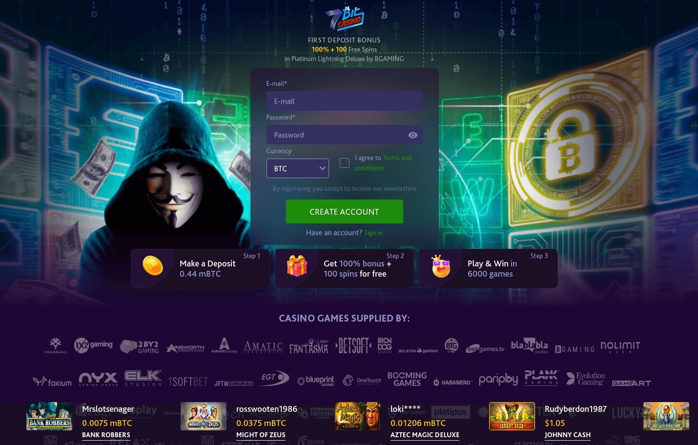 7Bit Casino No Deposit Bonus Codes ; Free Spins