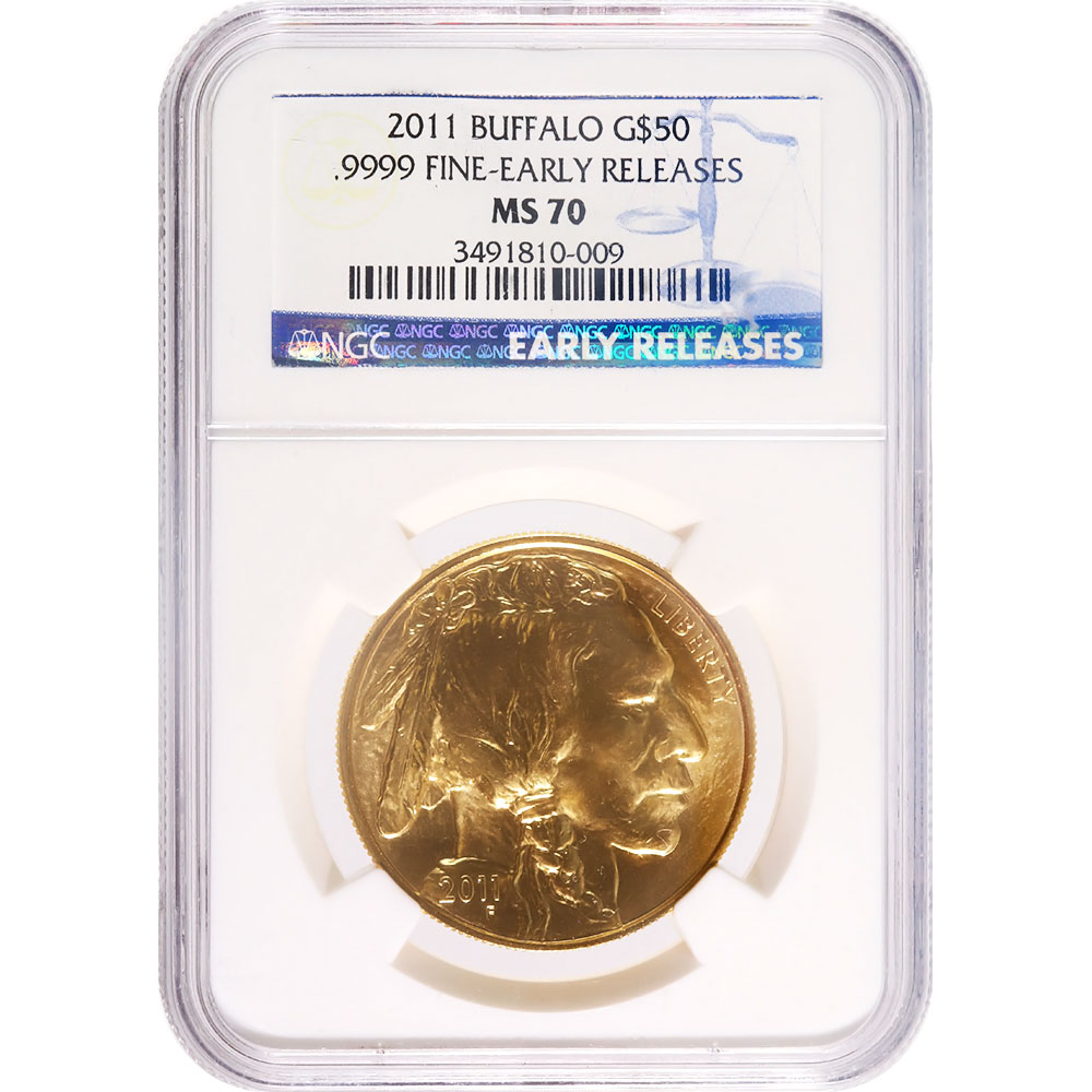 Certified Uncirculated Gold Buffalo MS70 First Strike NGC | Golden Eagle Coins