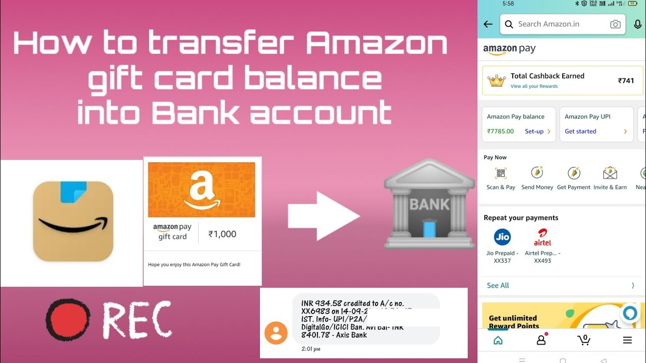 How to Transfer an Amazon Gift Card Balance