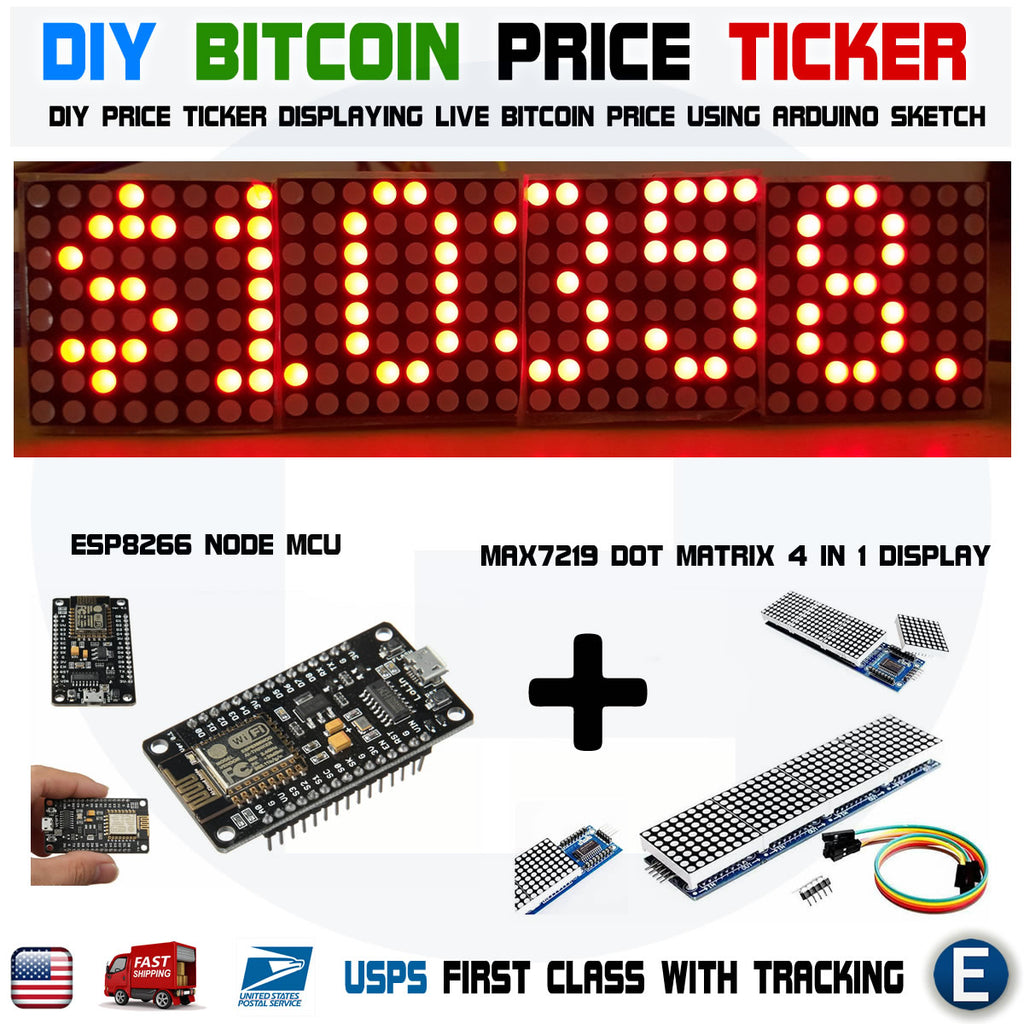 Bitcoin Ticker - An Exciting IoT-Powered using NodeMCU