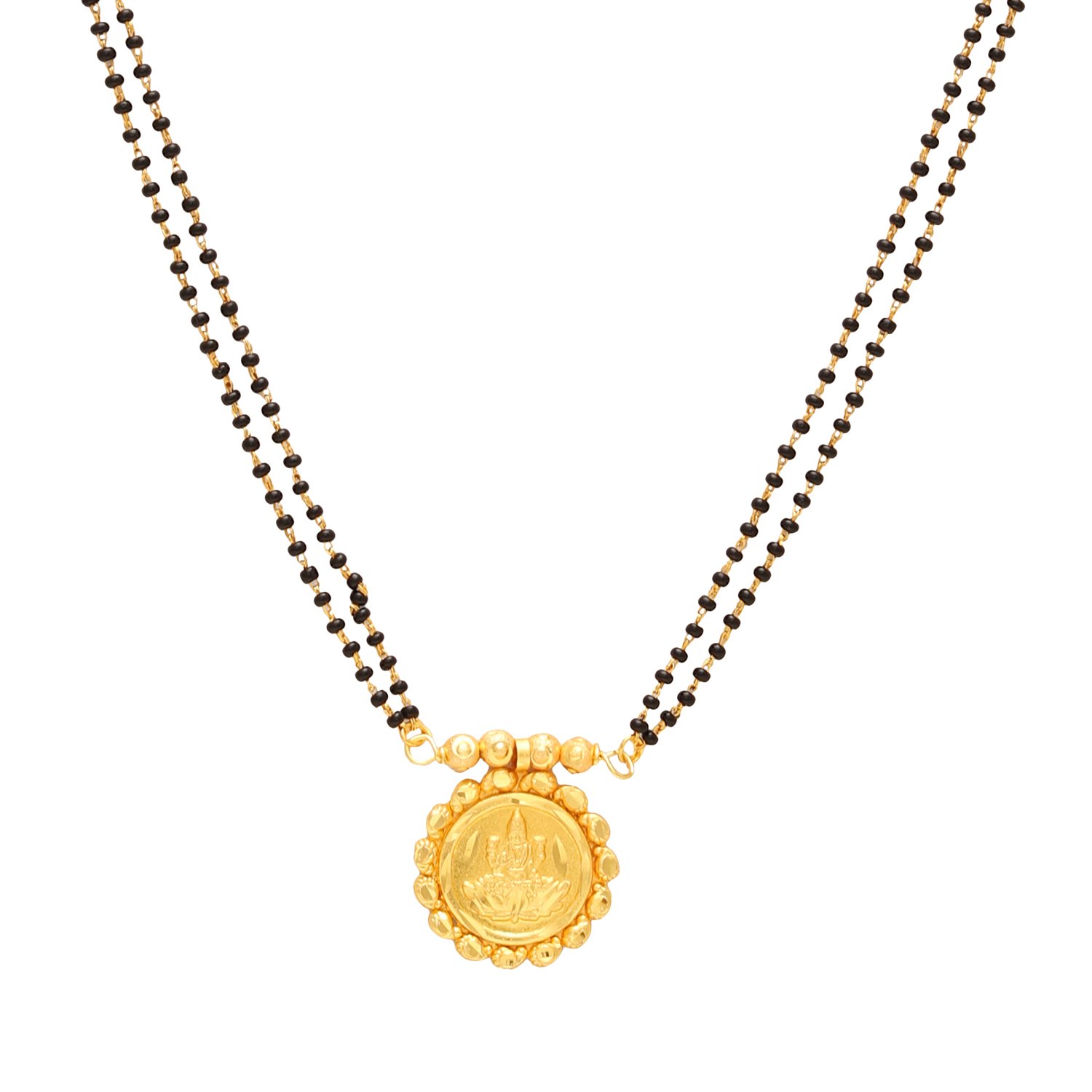 Amazon Online Artificial Jewellery-Lakshmi Coin Design Mangalsutra