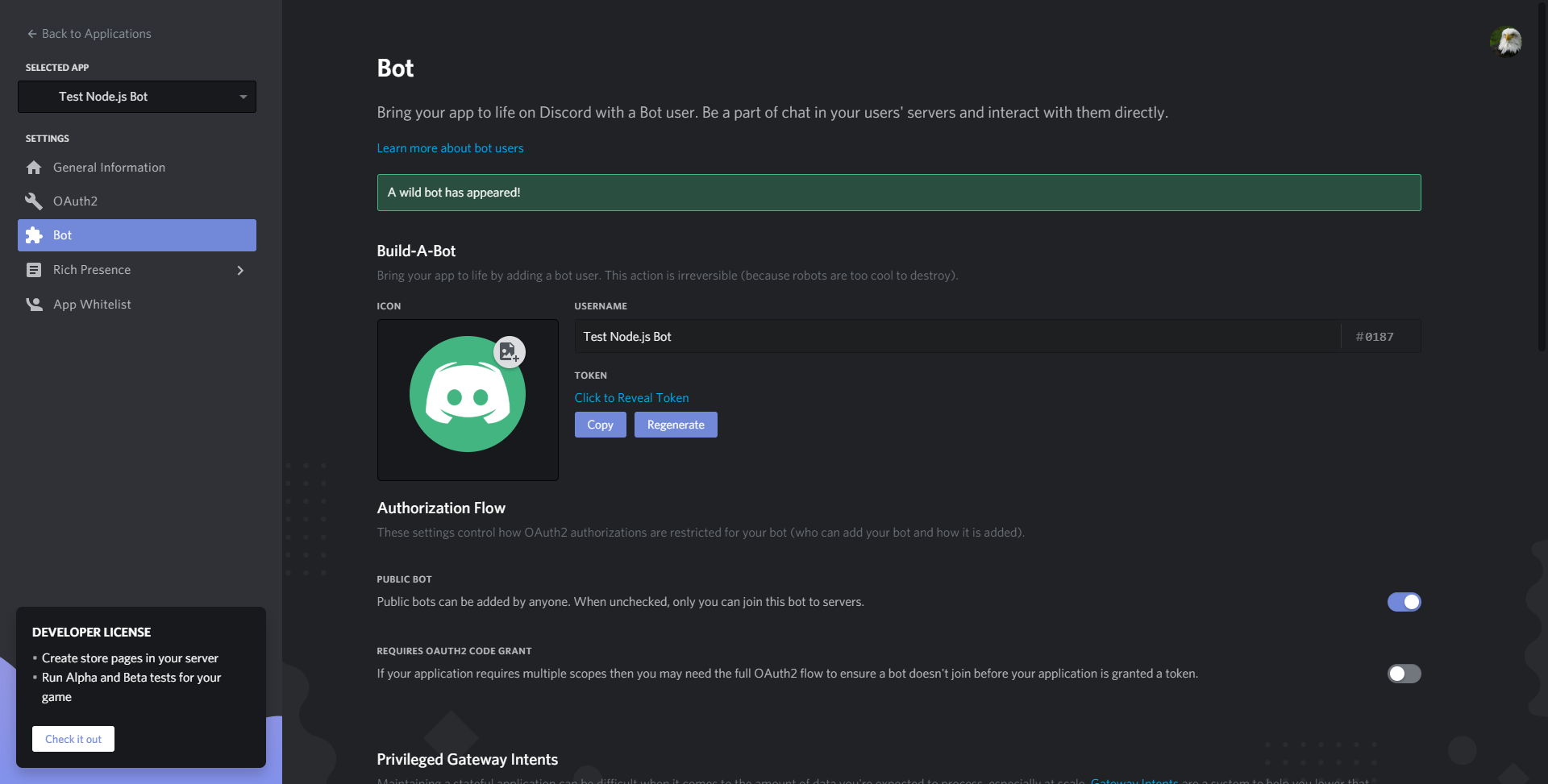 Creating a discord bot & getting a token · reactiflux/discord-irc Wiki · GitHub