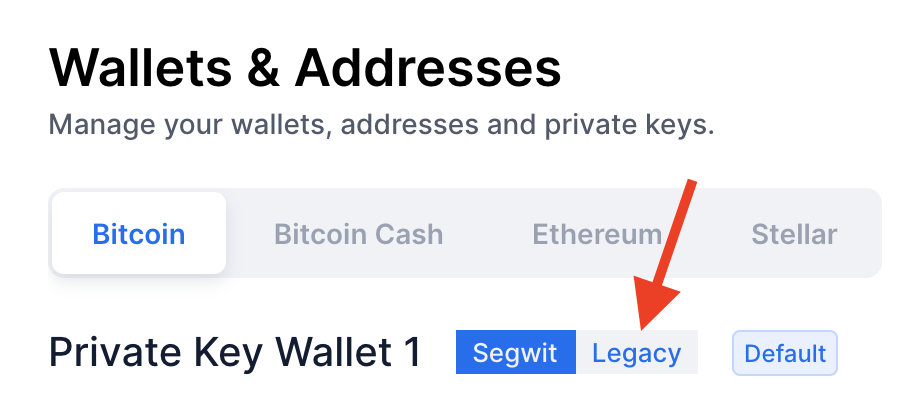 BCH Cash Address to Legacy Address Converter