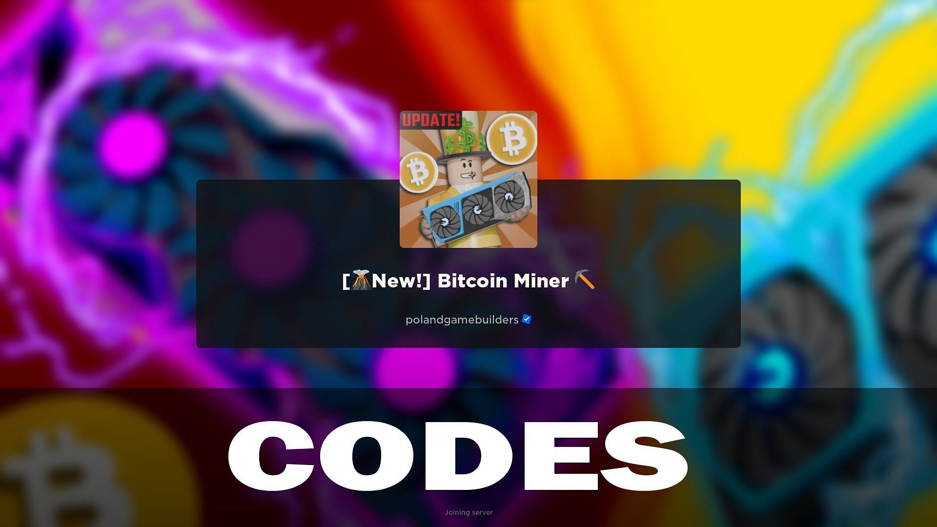 Roblox Bitcoin Miner Codes (Updated July )