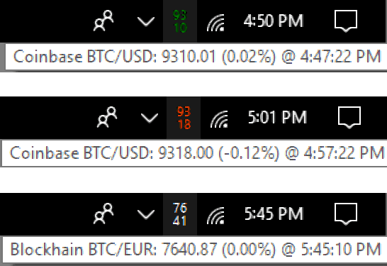 How to install the CryptoCompare windows taskbar price ticker widget | cryptolive.fun