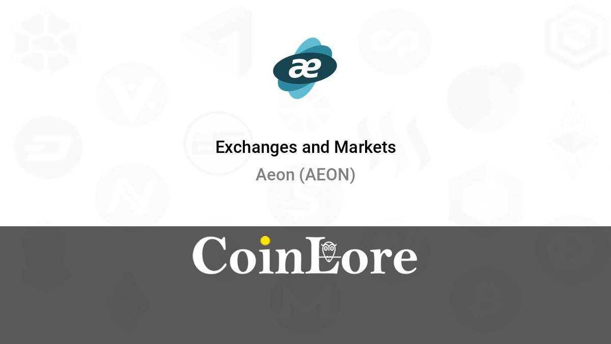 Aeon Price Today - AEON Coin Price Chart & Crypto Market Cap