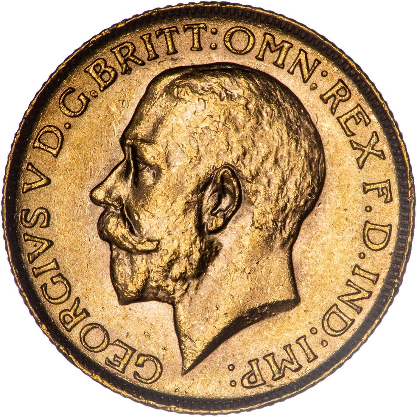 Fine Gold Coin - Sovereign King George V | GOLD AVENUE