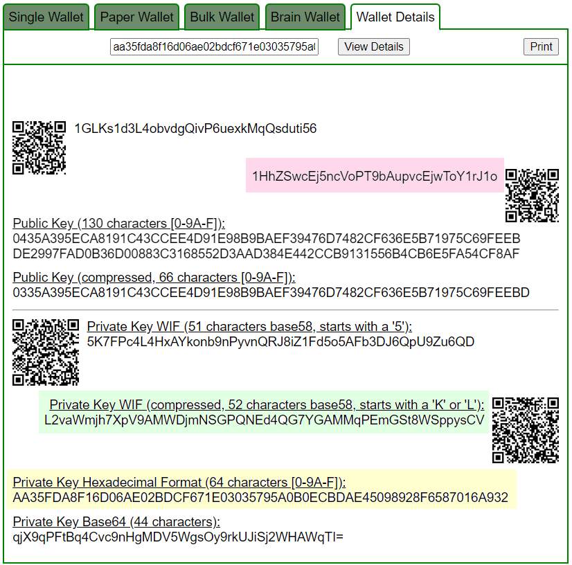 Bitcoin Key Compression Tool