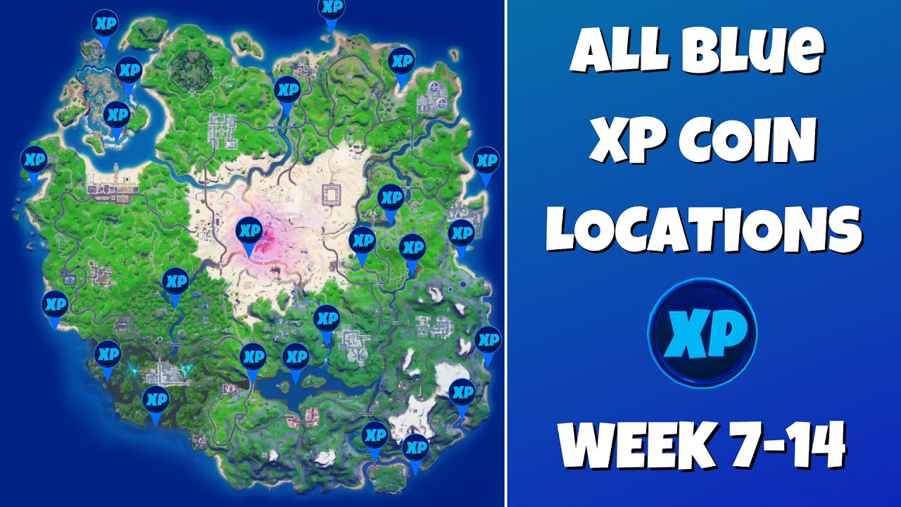 Every Week 8 XP Coin Location in Fortnite Season 4