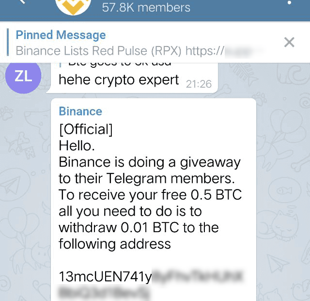 Telegram Giveaway - Cwallet Blog