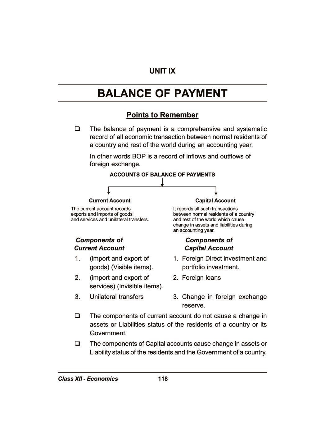 Chapter 14 - Balance of Payment - Chapter Notes, Macro Economics - Commerce PDF Download