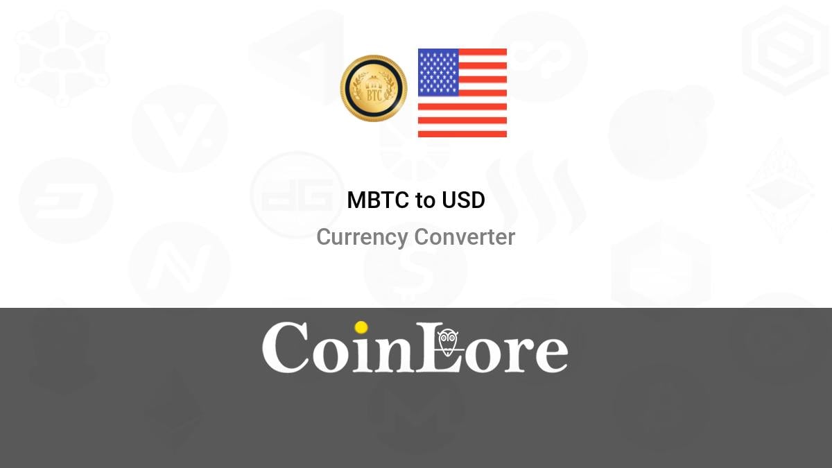 1 Micro Bitcoin (MBTC) to US Dollar (USD) Price Now | CoinCarp