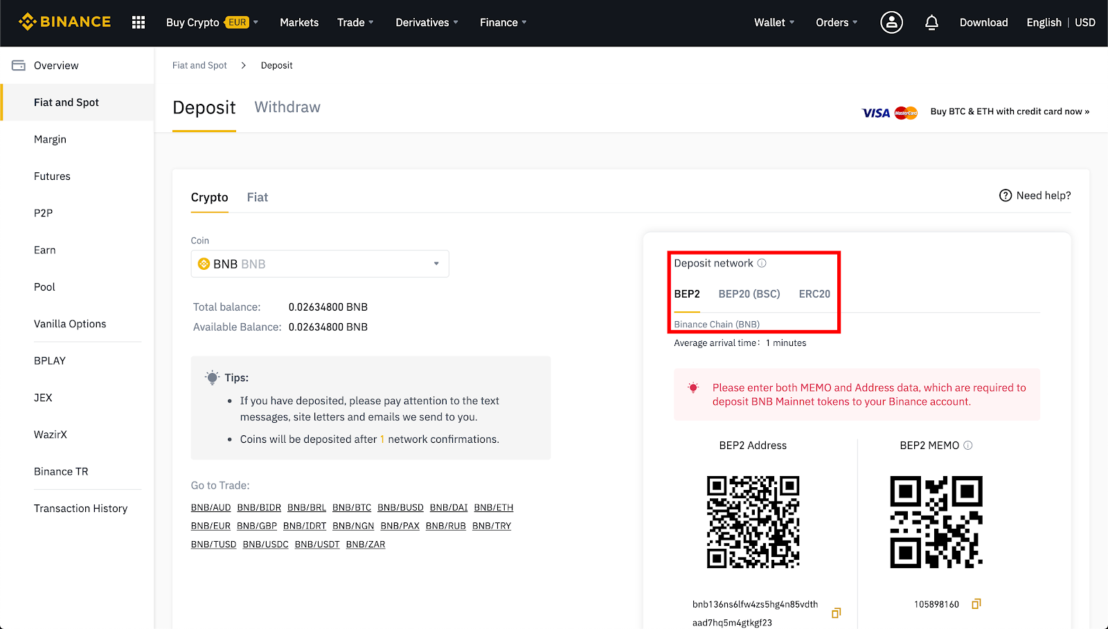 Binance Wallet | BNB Wallet | BEP2 Wallet