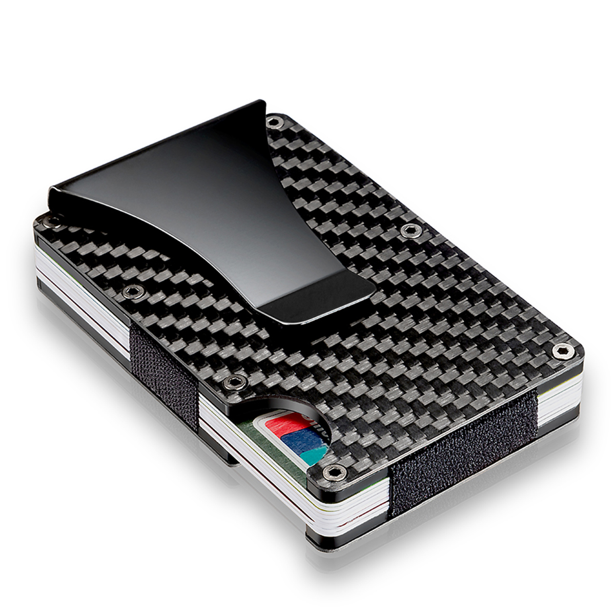 La Enviro Minimalist Unisex Metal Wallet Carbon Fiber – Five Vegans