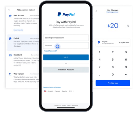 Can't add Paypal as a payment method on Coinbase - PayPal Community