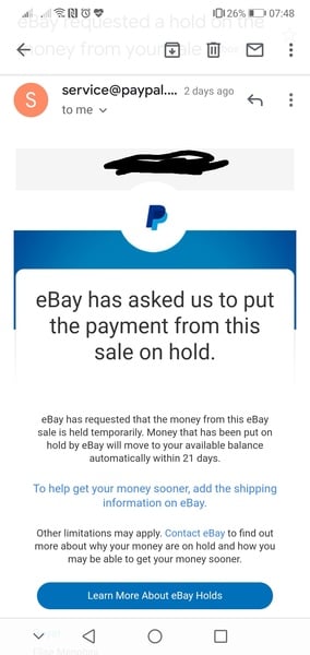 Solved: Funds availability - EBAY is ridiculous - The eBay Community