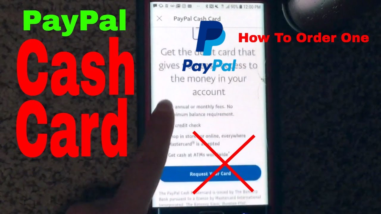 How do I apply for a paypal cash card? - PayPal Community