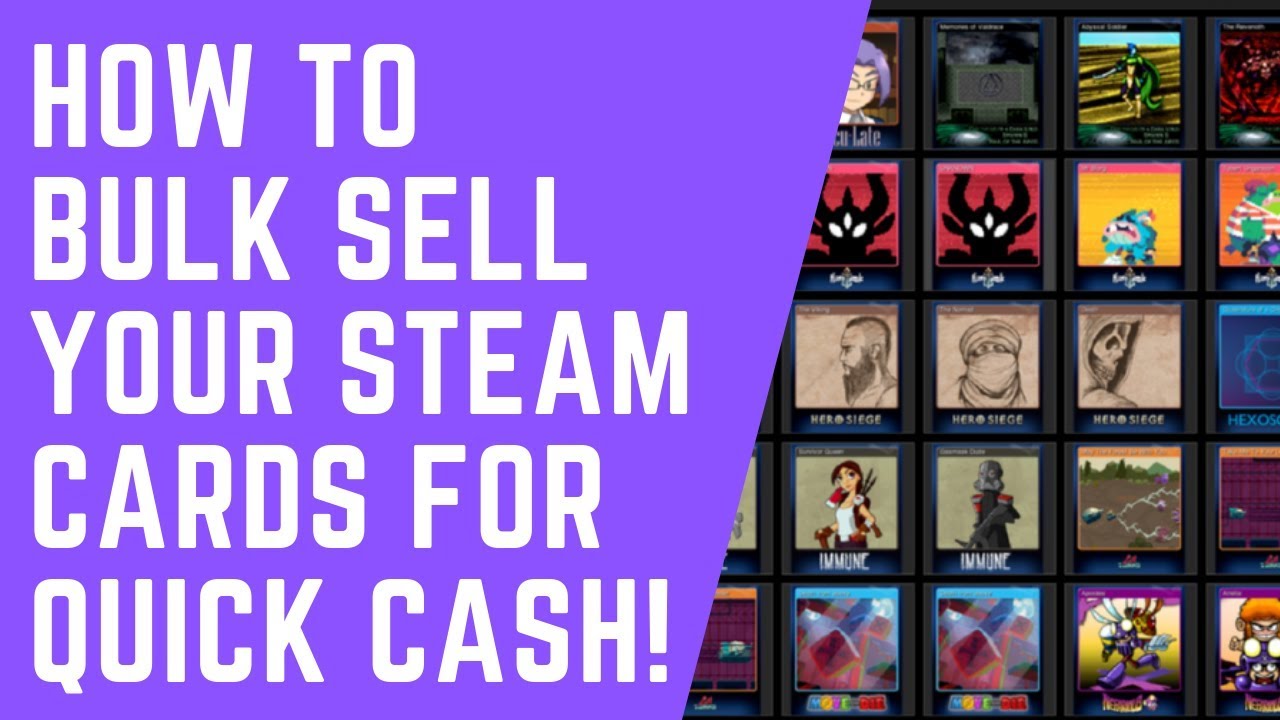 How to Sell Your Steam Trading Cards and Make Some Money.
