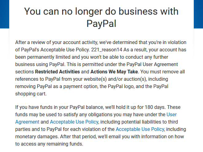 PayPal Account Limitations? Here’s 5 Ways to Respond.