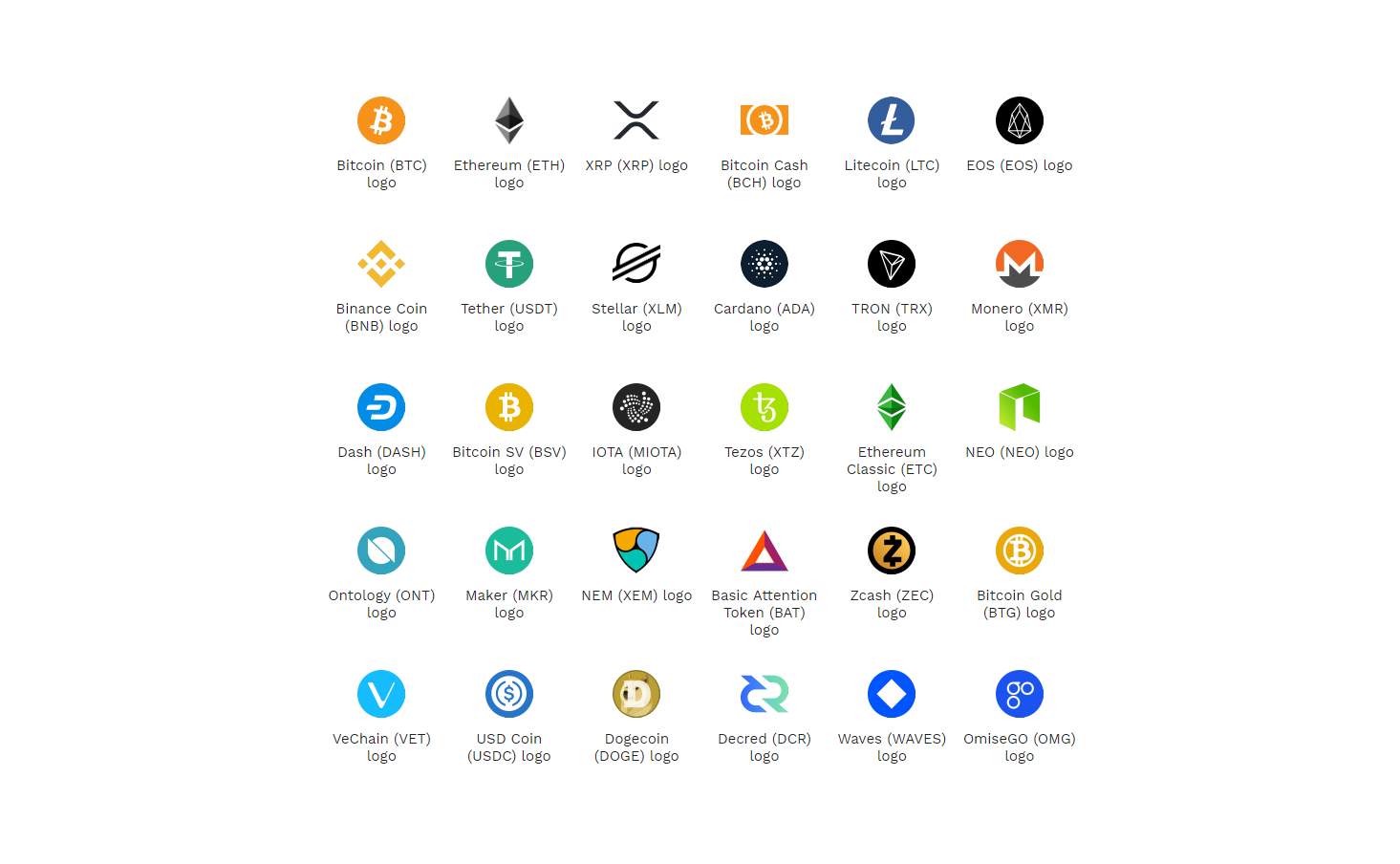 Cryptocurrency Icons Collection | Icon collection, Coin icon, Icon