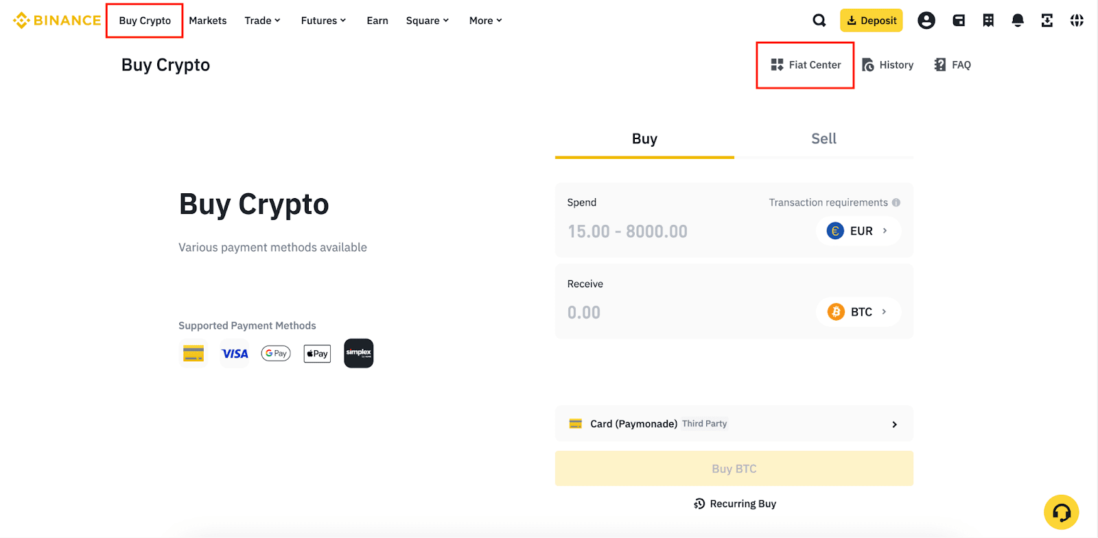 How to Deposit Money Into Binance - Dappgrid