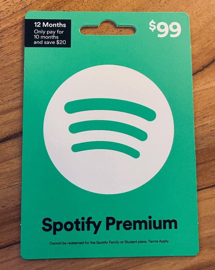 Spotify Premium Gift Card - 12 months | hotukdeals