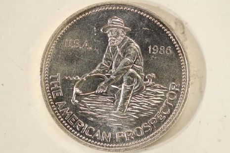 Engelhard 1 oz Silver Prospector round - SKU # | Nashville Coin Gallery