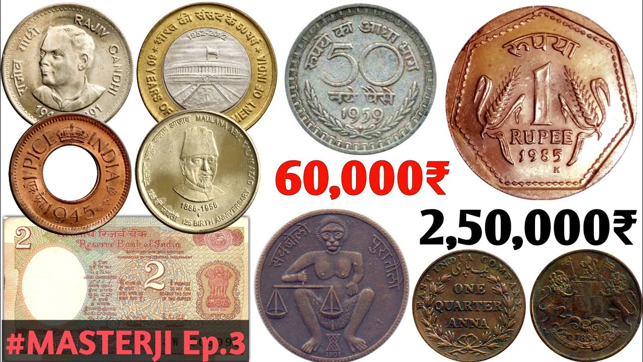 1 Rupee Coins Catalog Information 1 ₹ Price and 1 Rs coin weight