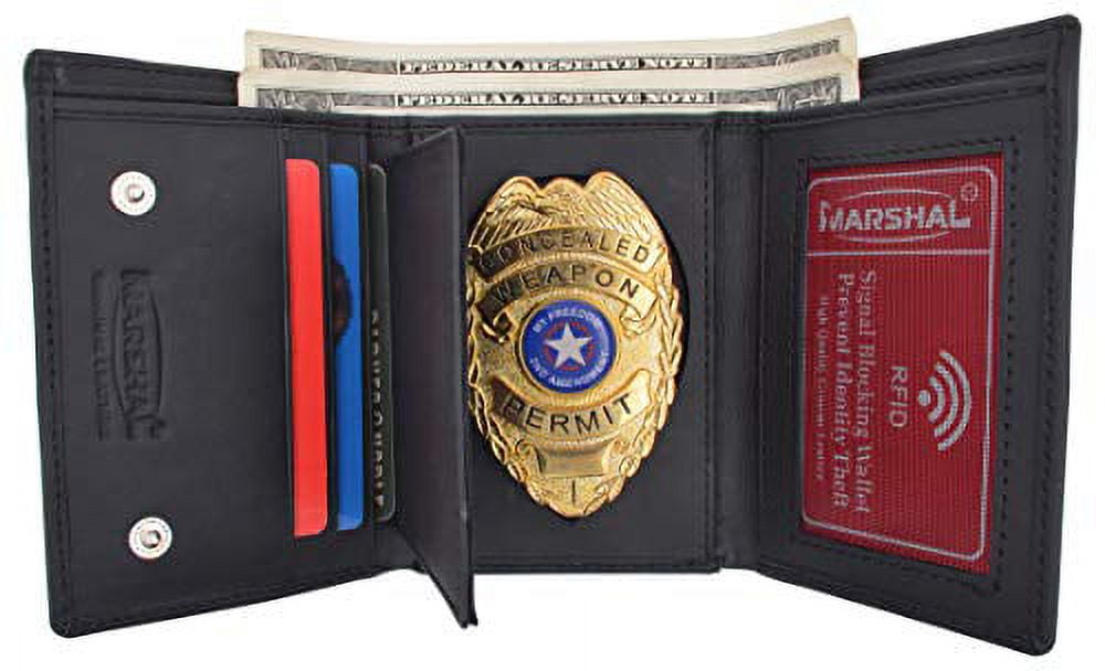 Florida Sheriff RF Blocking Hidden Badge Wallet – Duty Leather