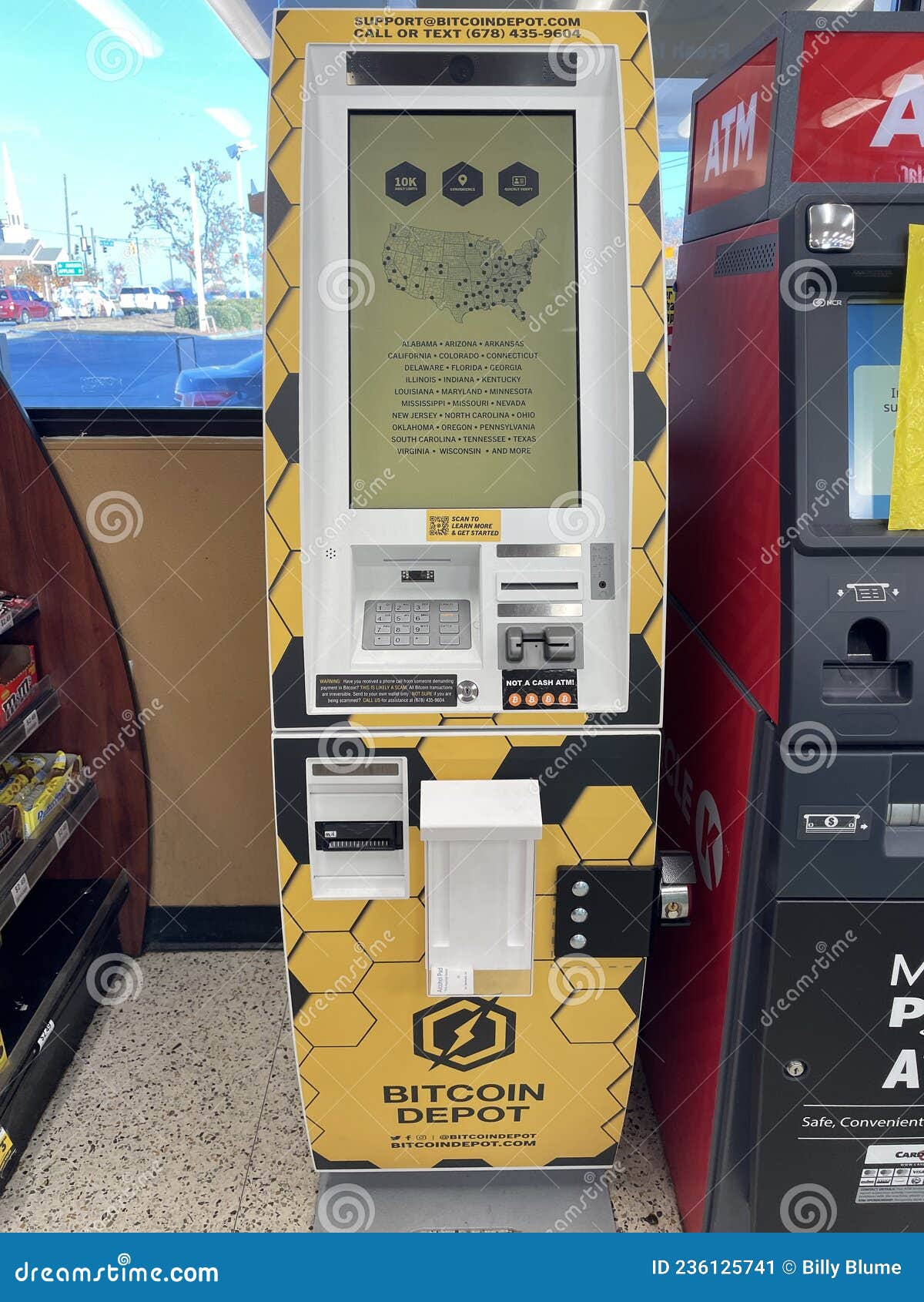 Bitcoin ATM at BP in W Florissant Ave, St. Louis, MO, , USA