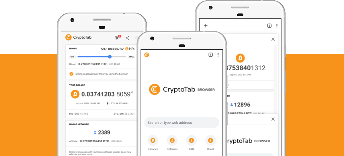 CryptoTab Browser - Easy way for Bitcoin Mining