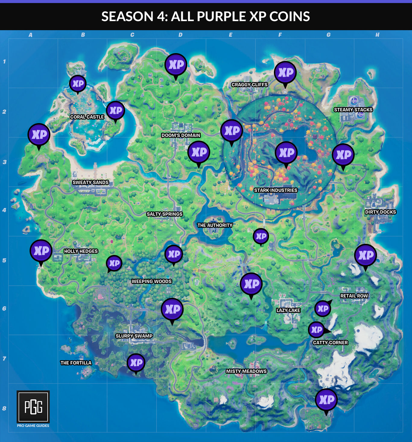 Fortnite Season 4 XP Coin Locations For Every Week - Gamer Journalist