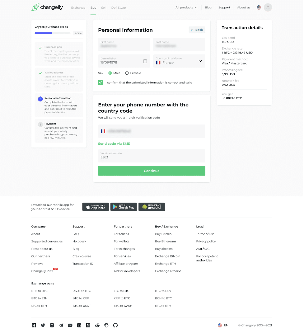 Coinbase vs. Changelly Exchange Comparison - CaptainAltcoin