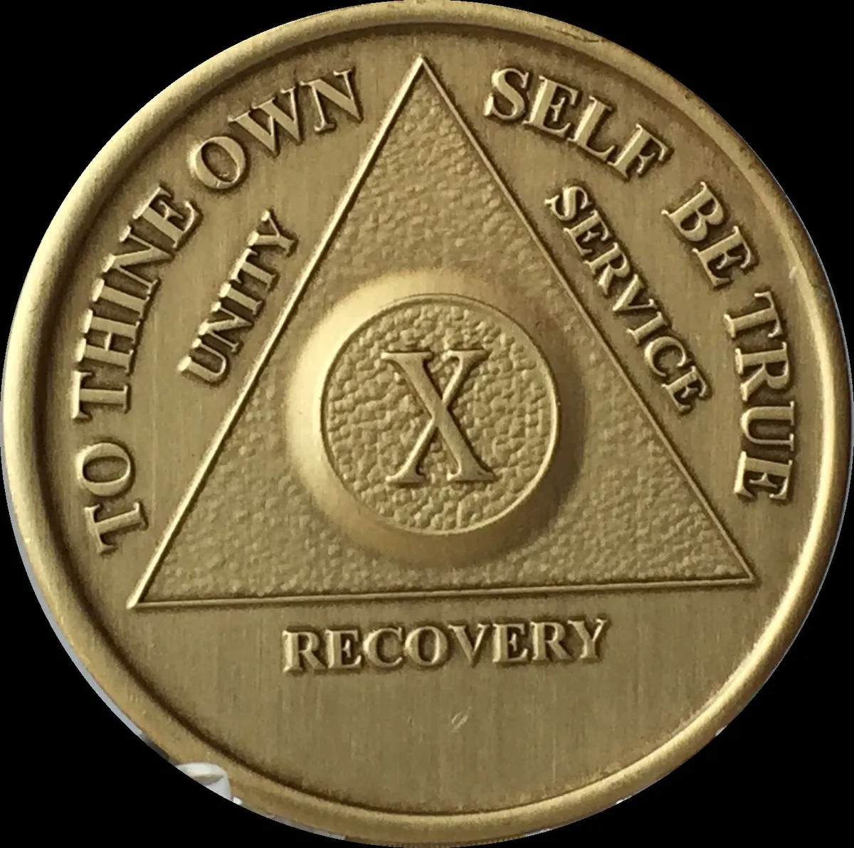 Stood in Sunlight 10 Year Specialty AA Recovery Medallion/Chip/Coin — AA Medallion Store