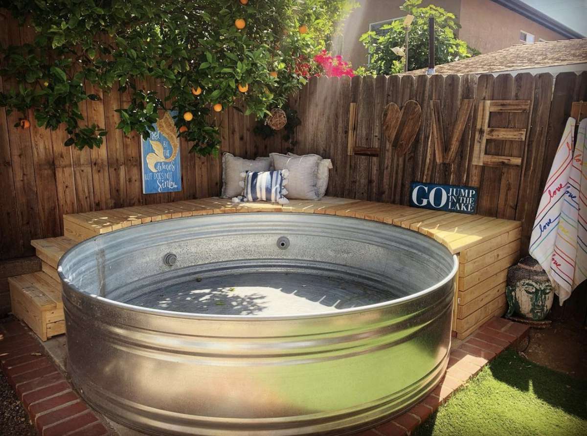 Here's How To Convert Your Stock Tank Pool Into A Hot Tub