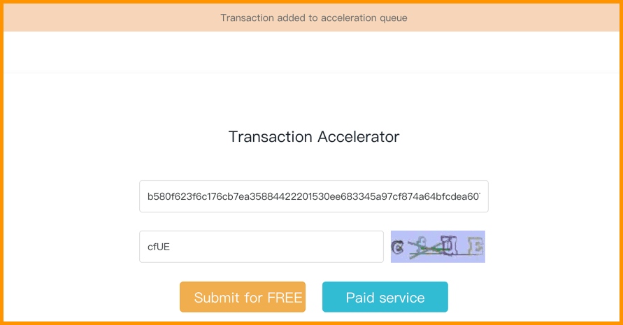 Bitcoin accelerator