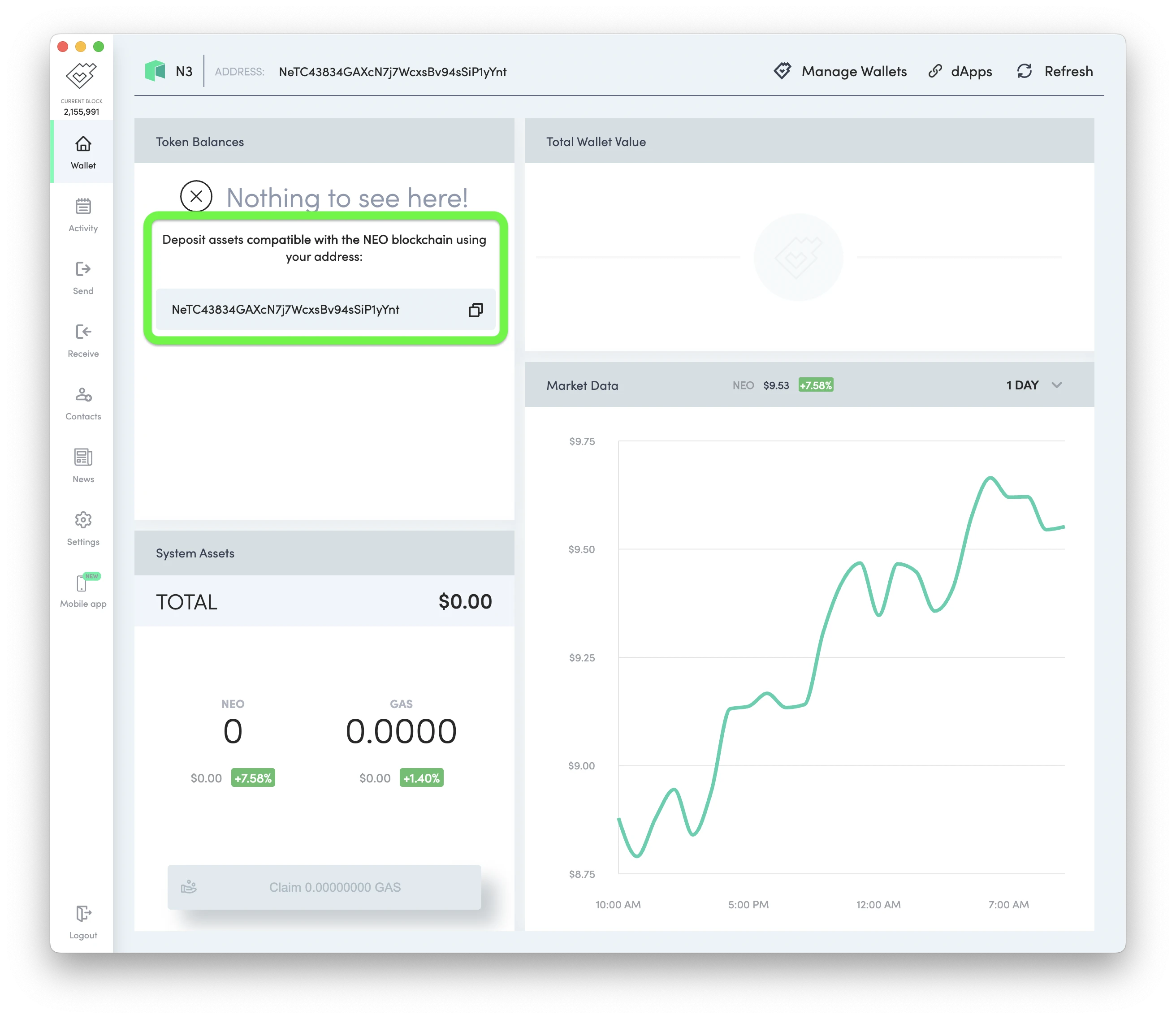 NEO tracker — rebrand for NEO cryptocurrency management website — atomicvibe