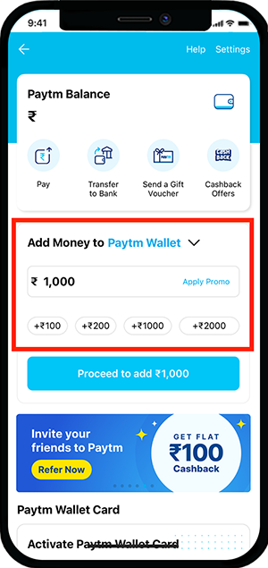 Paytm Wallet Add Money Promo Code: Up To Rs Cashback