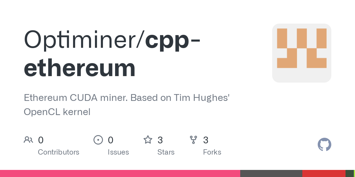 GitHub - ethereum-mining/ethminer: Ethereum miner with OpenCL, CUDA and stratum support