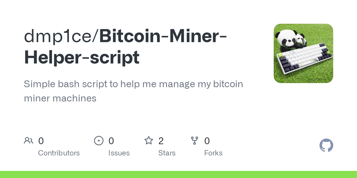 miner · GitHub Topics · GitHub