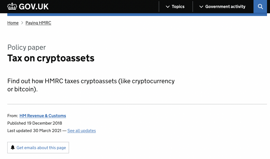 How are Cryptoassets taxed in the UK? At a glance - cryptolive.fun