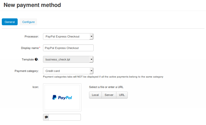 Setting Up Paypal Express Checkout