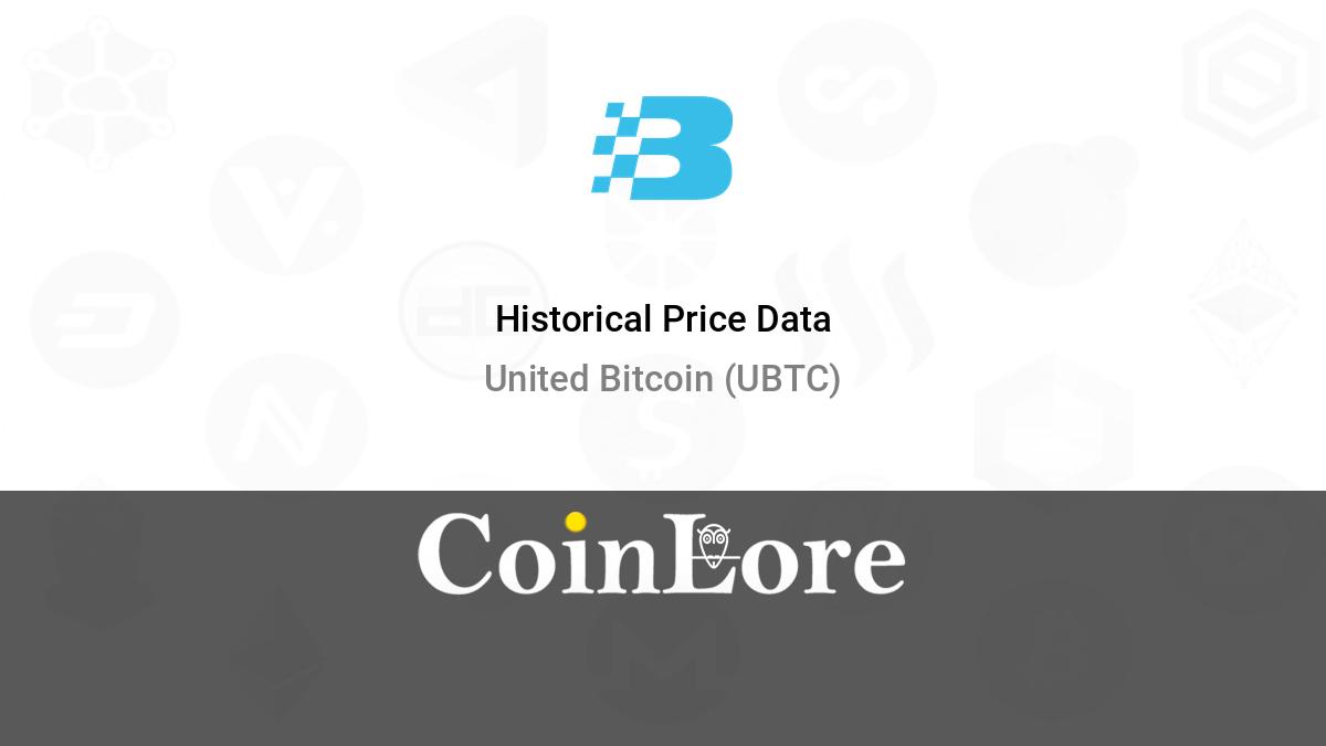 United Bitcoin Price, Info, UBTC to USD converter